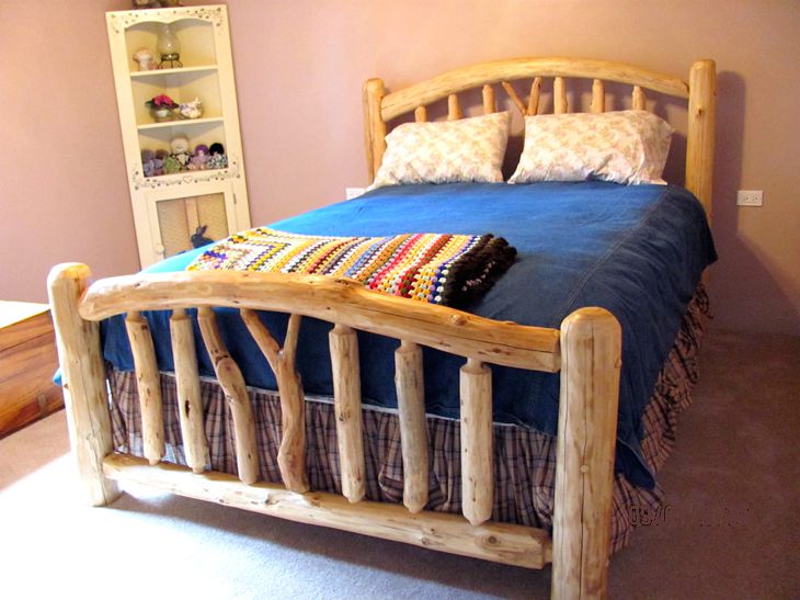 organic rustic bed
