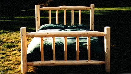 Pioneer log bed