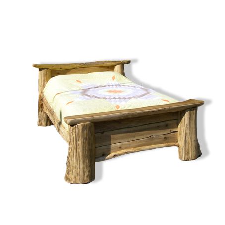 zen bed, slab wood bed, live edge bed